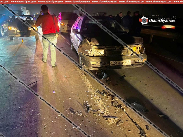 Շղթայական ավտովթար՝ Արարատի մարզում. բախվել է 8 ավտոմեքենա. վիրավորների մեջ կա երեխա