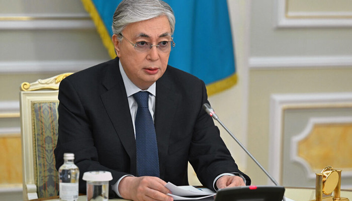 Kazakh president says constitutional order has mostly been restored