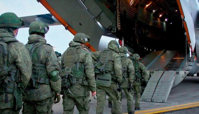 Россицский миротворческий контингент в рамках ОДКБ прибыл в Казахстан