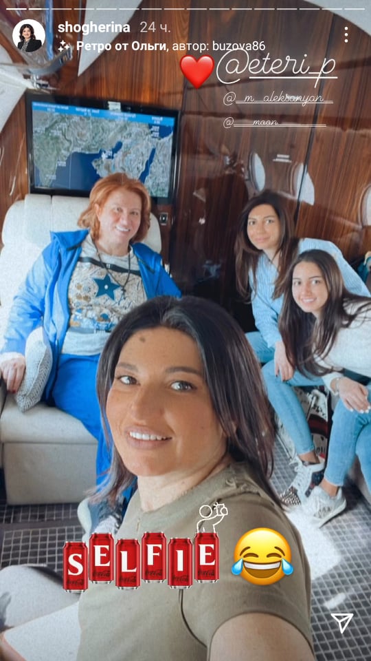 Սամվել Ալեքսանյանի կինը դուստրերի հետ մասնավոր ինքնաթիռով Դուբայ է մեկնել