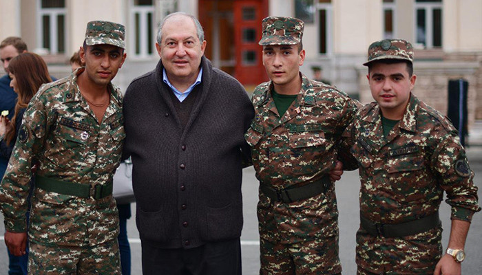 Armen Sarkissian’s message on the Army Day