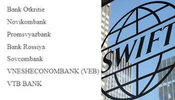 The European Union disconnects seven Russian banks from SWIFT