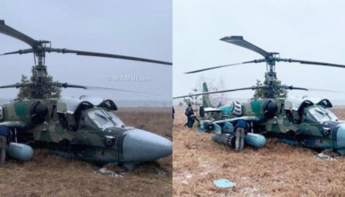 Ukrainian defenders destroy two Ka-52 helicopters
