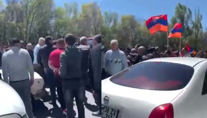 Требующие отставки Никола Пашиняна граждане перекрыли шоссе Ереван-Севан