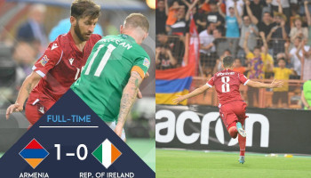 Հայաստանի հավաքականը 1-0 հաշվով հաղթեց Իռլանդիային