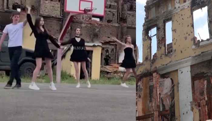 Ukrainian students in Kharkiv performed graduation dance In front of destroyed school