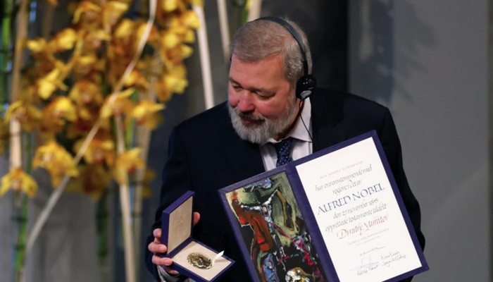 Nobel peace prize auctioned by Russian journalist Dmitry Muratov fetches record $103.5m