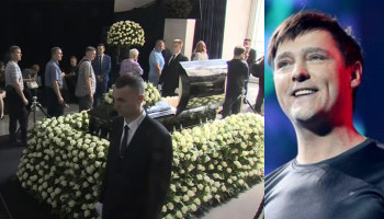 На Троекуровском кладбище сотни людей прощаются с Юрием Шатуновым