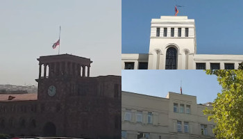 Հայաստանում բոլոր պետական կառույցների դրոշներն իջեցվել են