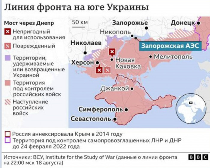 Киев: Россия несет потери везде, где идут активные боевые действия