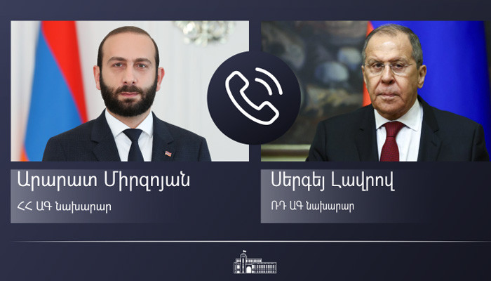 МИД Армении представил детали разговора Арарата Мирзояна и Сергея Лаврова