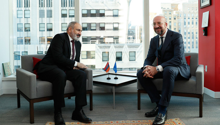 Пашинян на встрече с Шарлем Мишелем подчеркнул необходимость адресной оценки относительно азербайджанской агрессии