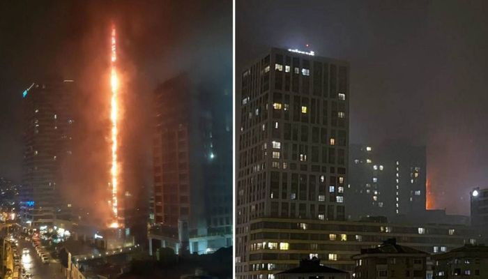 İstanbul Fikirtepe’de 24 katlı gökdelende yangın: Alt katta başladı, en üste çıktı