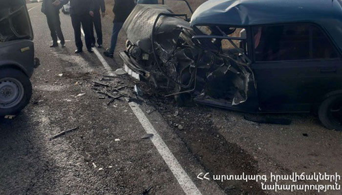 Крупное ДТП на автодороге Сисиан-Ереван: пострадали 8 человек