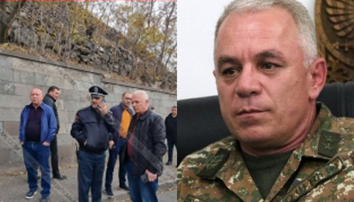 В Ереване произошло ДТП с участием бывшего командующего АО Арцаха Левона Мнацаканяна