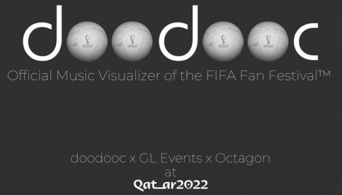 Հայկական doodooc հավելվածը FIFA Fan Fest 2022 փառատոնի պաշտոնական երաժշտական ​​վիզուալիզատորն է