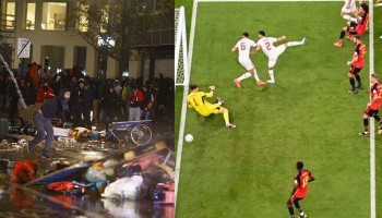 В Брюсселе вспыхнули беспорядки после поражения Бельгии от Марокко на чемпионате мира по футболу