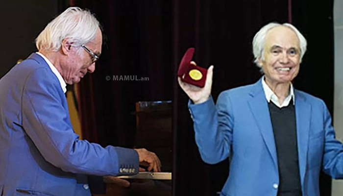 Կոմպոզիտոր Տիգրան Մանսուրյանին ԵՊՀ–ի ոսկե մեդալ է շնորհվել