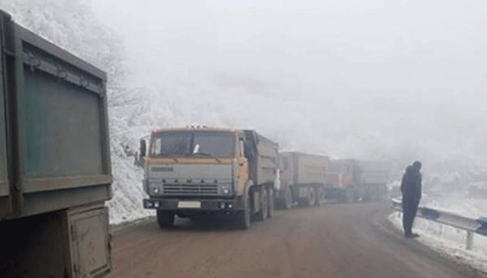 Աղվանի-Տաթև միջպետական ճանապարհահատվածում 270 կուտակված բեռնատար կա