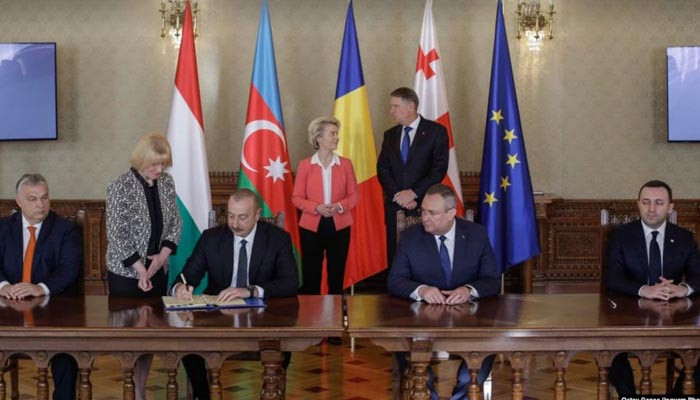 Azerbaijan, Georgia, Romania & Hungary on signed an agreement on Azerbaijani electricity supply to Europe