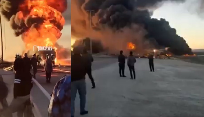 Взрыв на трассе Баку-Газах