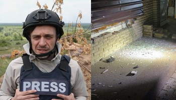 Bjorn Stritzel, reporter for the German newspaper Bild, injured