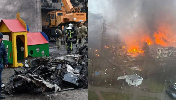 Helicopter crash near Kyiv kills 14, including Ukrainian interior minister