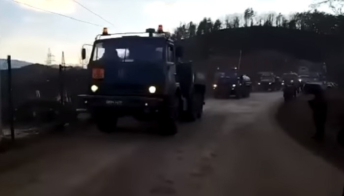 ՌԴ խաղաղապահները մարդասիրական բեռով 2 ավտոշարասյուն են ուղեկցել Ստեփանակերտ