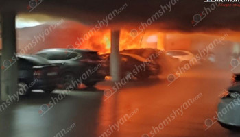 Հրդեհ՝ «Զվարթնոց» օդանավակայանի ավտոկայանատեղիում․ մեքենաներ են այրվել