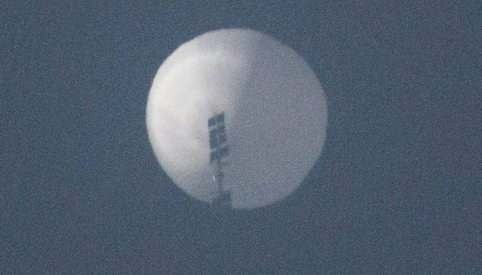 Large Chinese reconnaissance balloon spotted over the US, officials say