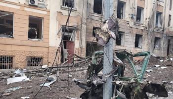 Ракета попала в здание университета Бекетова в Харькове