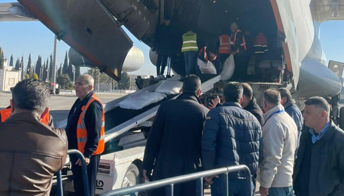Հայաստանից մարդասիրական բեռ տեղափոխող ինքնաթիռը վայրէջք է կատարել Հալեպի օդանավակայանում