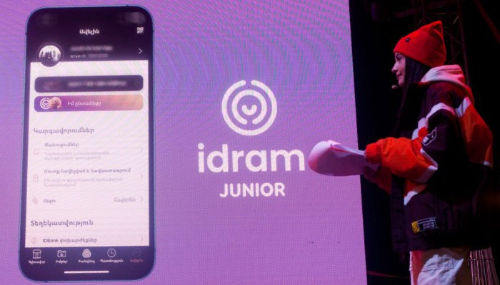 Your first financial app. Idram Junior is already a reality
