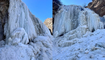 Հայաստանի ամենաբարձր ու ջրառատ ջրվեժը՝ Թռչկանը, ձմռանն ամբողջովին սառչում է