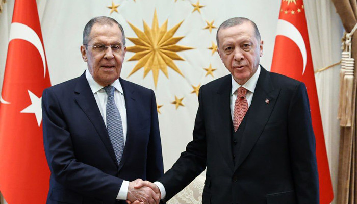 Cumhurbaşkanı Erdoğan Rusya Dışişleri Bakanı Lavrov'u kabul etti