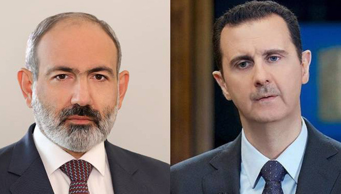 Пашинян направил поздравительное послание президенту Сирии