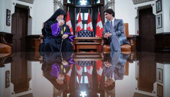 Արամ Ա Կաթողիկոսը Կանադայի վարչապետի հետ քննարկել է Արցախի հարցը