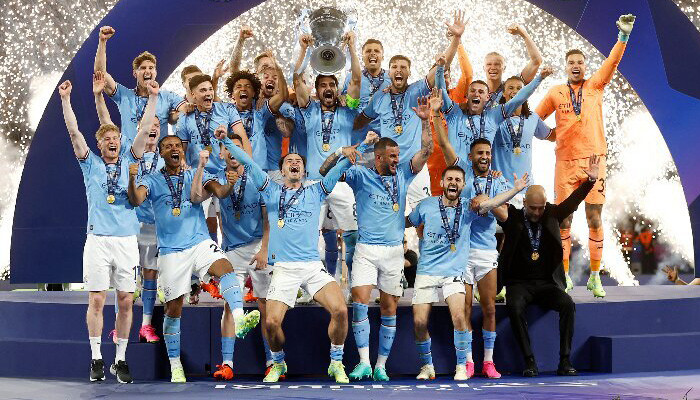 Manchester City wins Champions league for first time