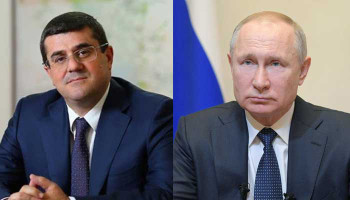 Arayik Harutyunyan sent a message to Vladimir Putin