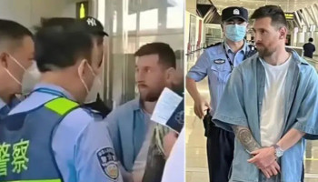 Messi seems to be detained by Chinese police, reason revealed