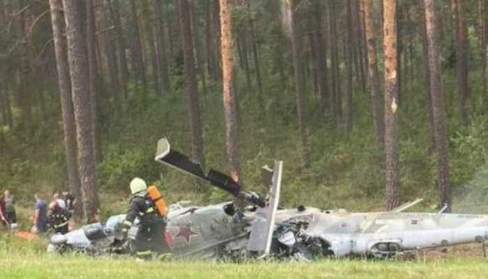 В Беларуси разбился российский вертолет