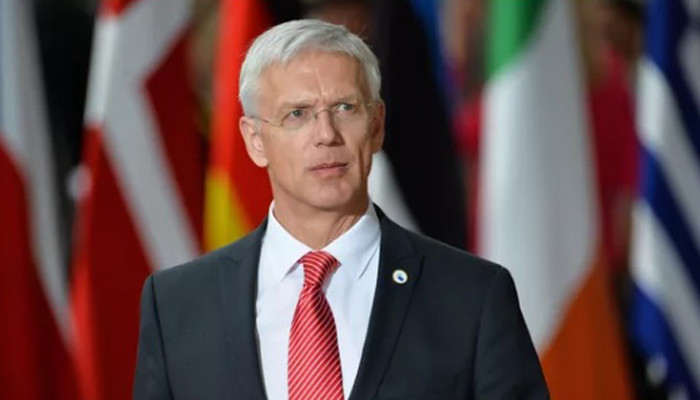 Latvia's prime minister announces resignation