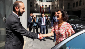 Hadja Lahbib arrived at the Foreign Ministry of Armenia