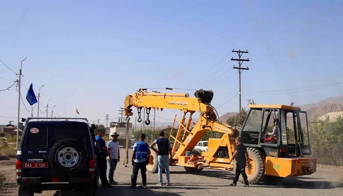 EUMA regularly patrolled in Yeraskh area to observe and oversee the dismantling of the steel plant