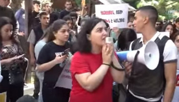 Արցախցի ուսանողները Երևանում դասադուլ են իրականացնում