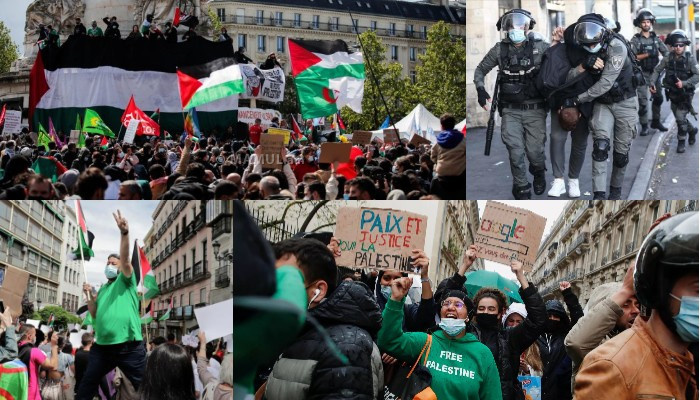 Փարիզում, չնայած արգելքին, ցույց է սկսվել` ի պաշտպանություն Պաղեստինի
