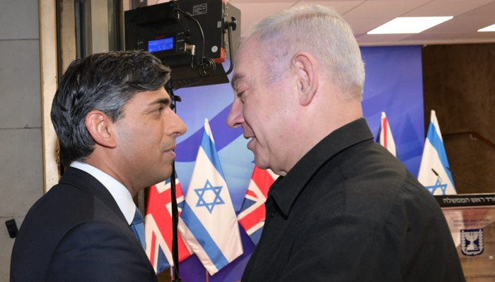 Rishi Sunak tells Israeli PM Benjamin Netanyahu: 'We want you to win'