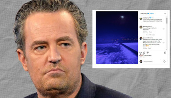 Matthew Perry's last Instagram post was a haunting photo of himself relaxing in a hot tub