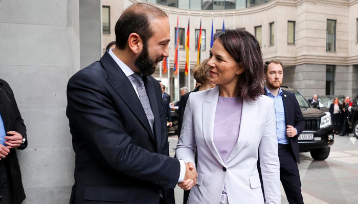 Annalena Baerbock arrived at the Foreign Ministry of Armenia