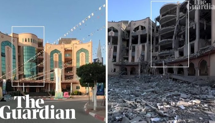 Gaza City before and after